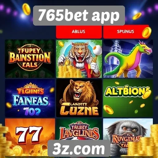 Comparação entre jogos disponíveis no 765bet app