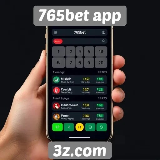 Interface do 765bet app é user-friendly